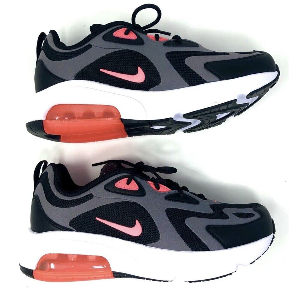 Nike Air Max 200 Sz 6.5y Kids Pink Black Grey Hot Punch CT6388-001